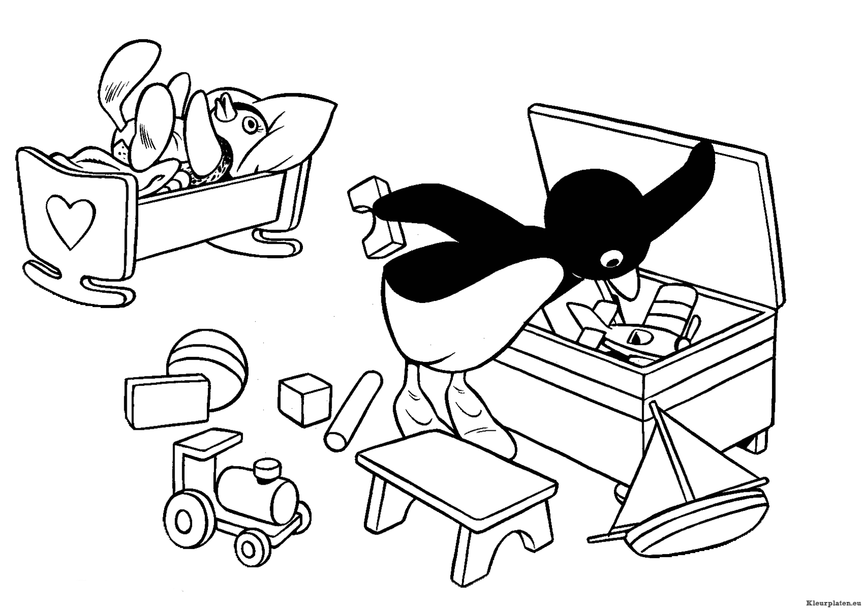 Pingu kleurplaten