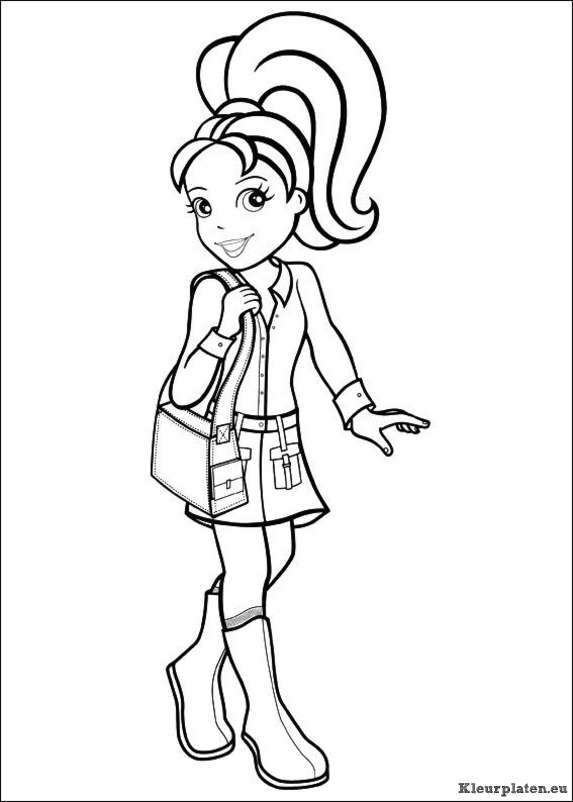 Polly pocket kleurplaten