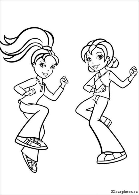 Polly pocket kleurplaten