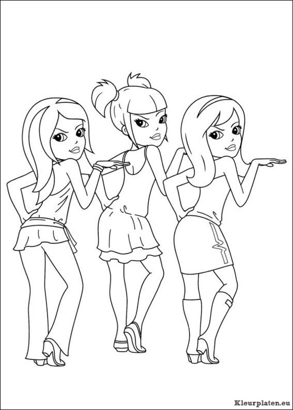 Polly pocket kleurplaten