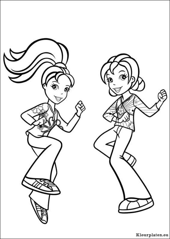 Polly pocket kleurplaten