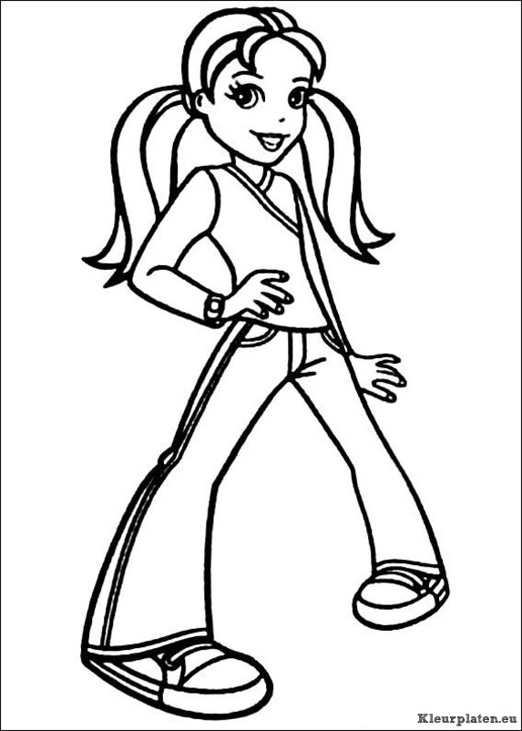 Polly pocket kleurplaten