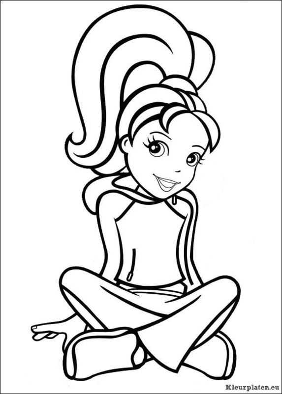 Polly pocket kleurplaten