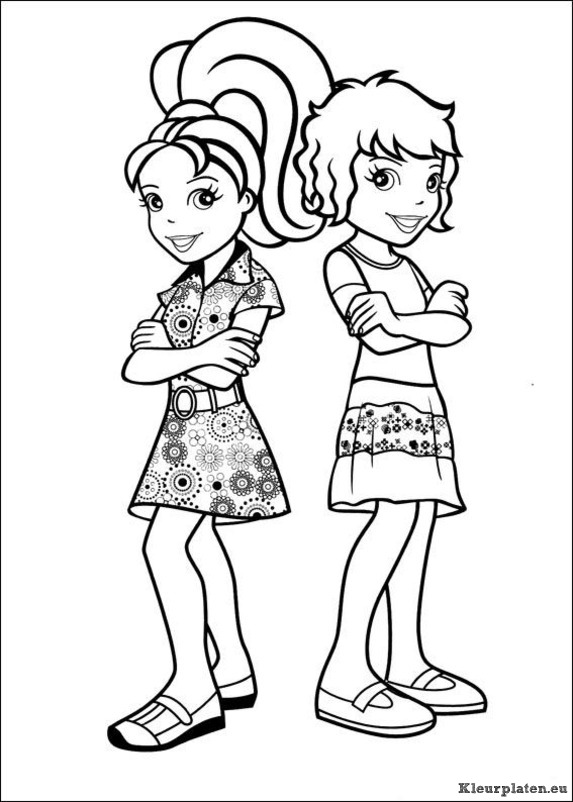 Polly pocket kleurplaten