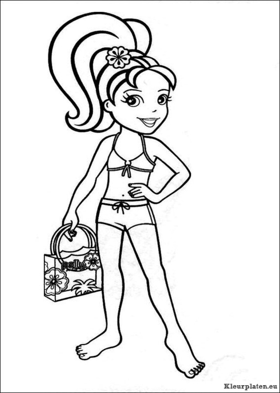Polly pocket kleurplaten