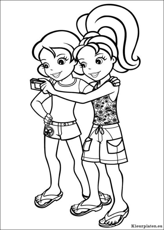 Polly pocket kleurplaten