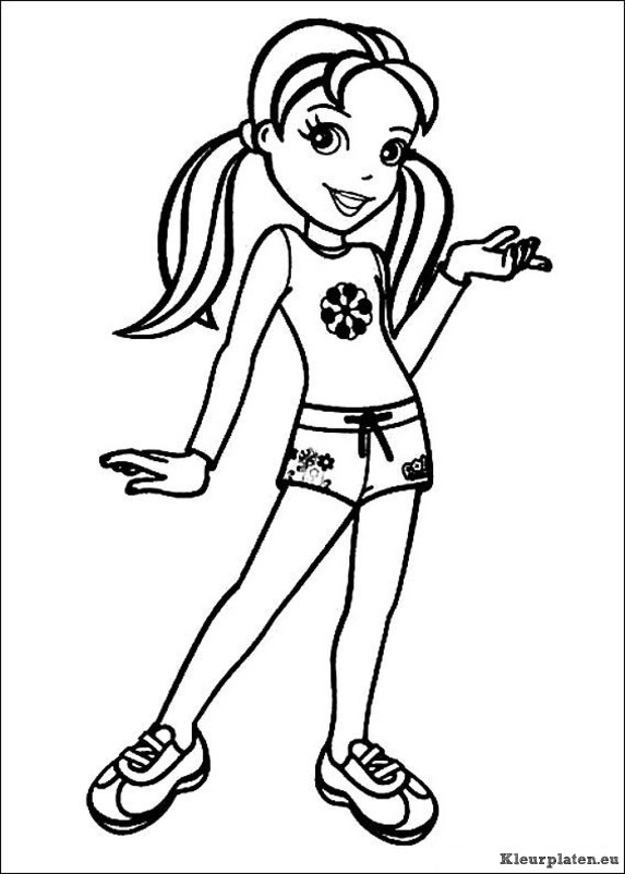 Polly pocket kleurplaten