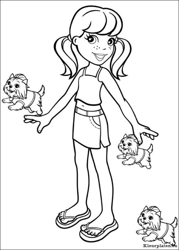 Polly pocket kleurplaten