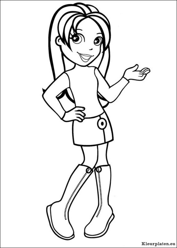 Polly pocket kleurplaten