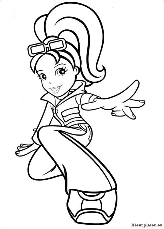 Polly pocket kleurplaten