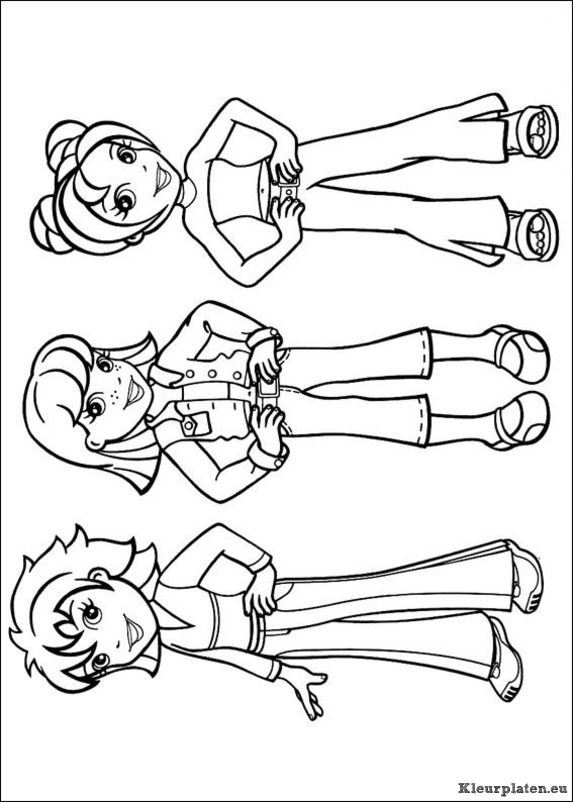Polly pocket kleurplaten
