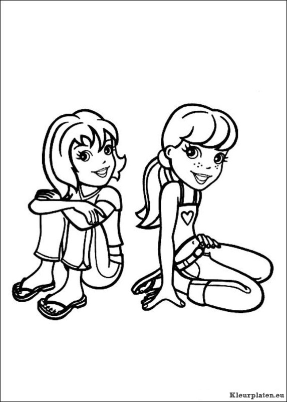 Polly pocket kleurplaten