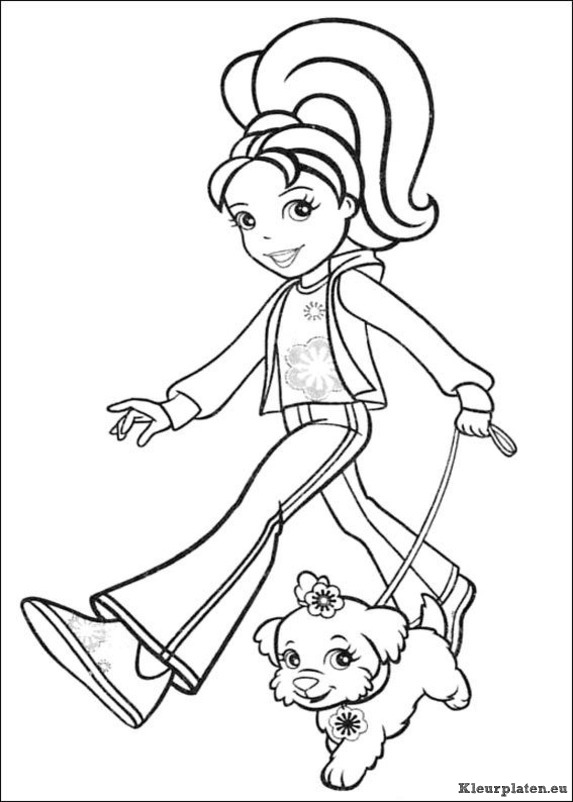 Polly pocket kleurplaten