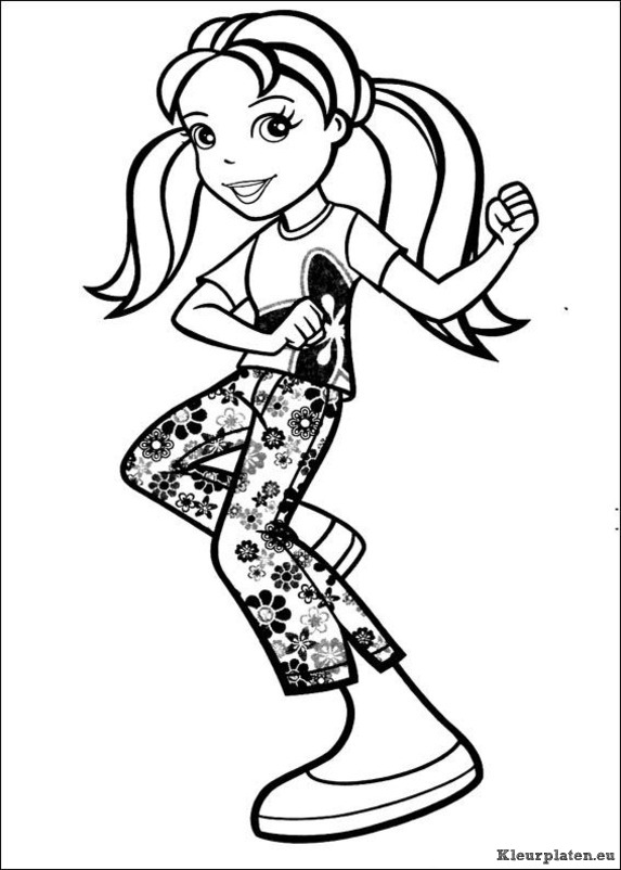 Polly pocket kleurplaten