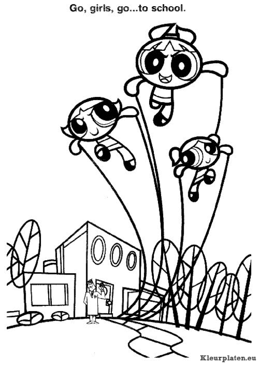 Powerpuff kleurplaten