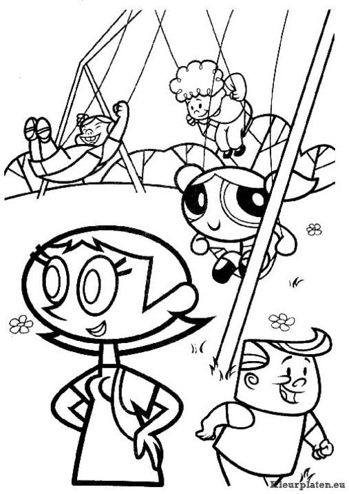 Powerpuff kleurplaten