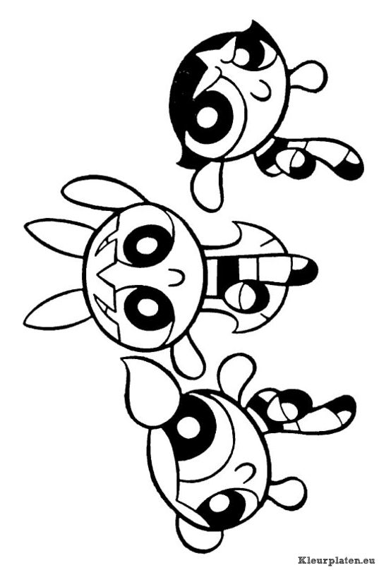 Powerpuff kleurplaten