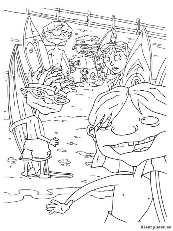 Rocket power kleurplaten