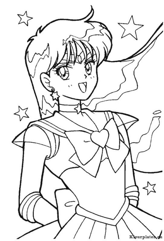 Sailor moon kleurplaat