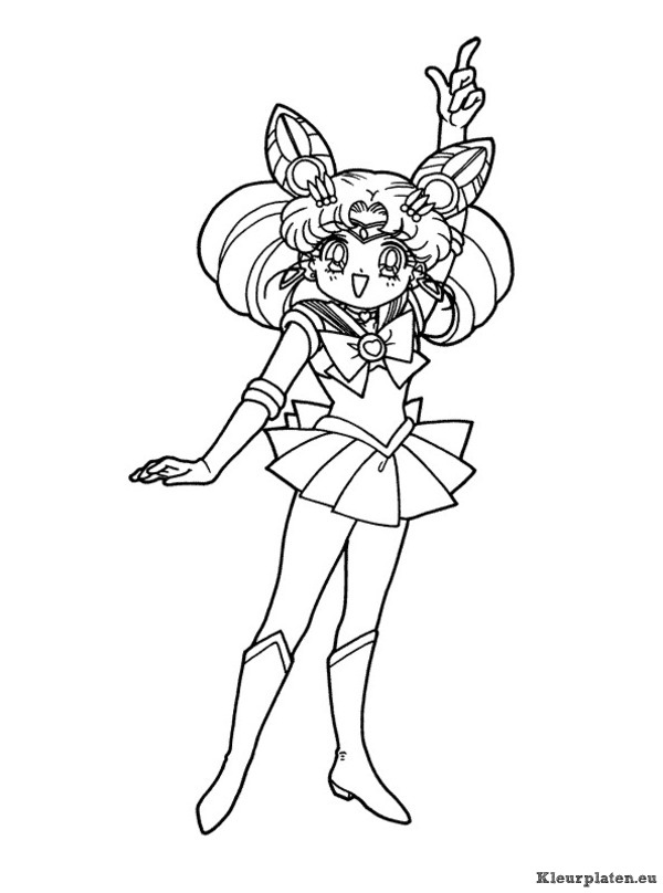 Sailor moon kleurplaat