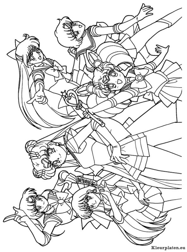 Sailor moon kleurplaten