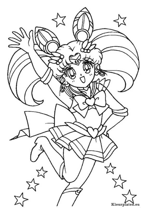 Sailor moon kleurplaat