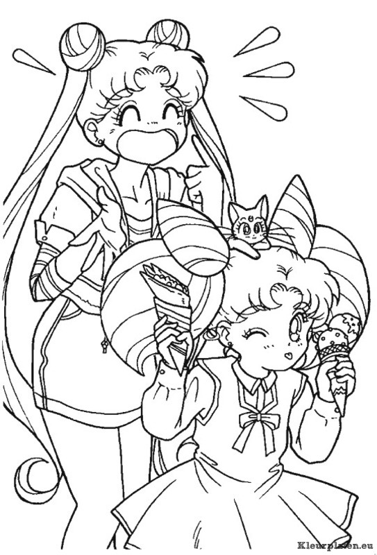 Sailor moon kleurplaten