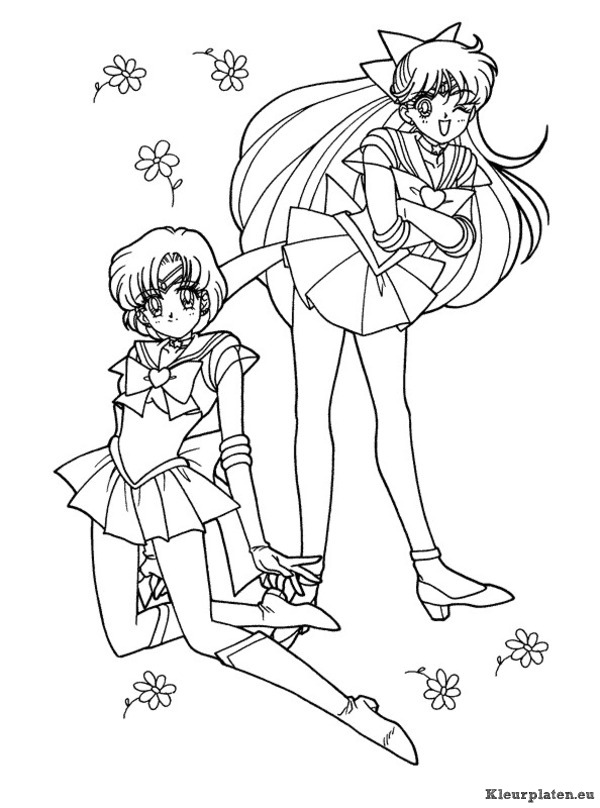 Sailor moon kleurplaat