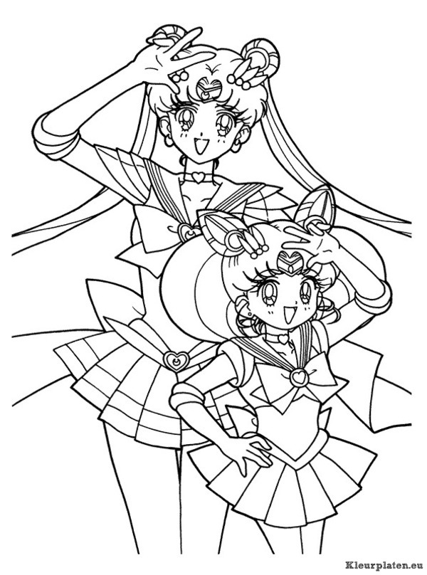 Sailor moon kleurplaat