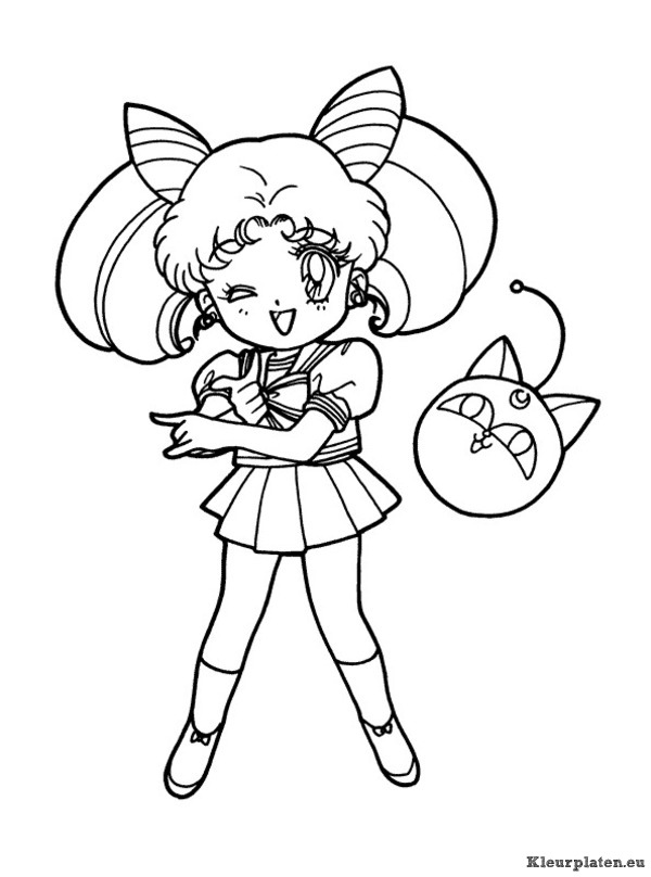 Sailor moon kleurplaat