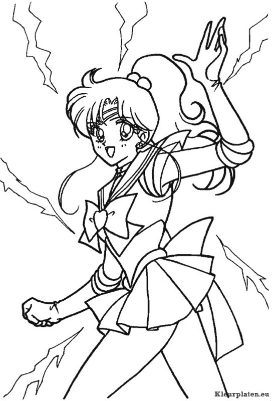 Sailor moon kleurplaat