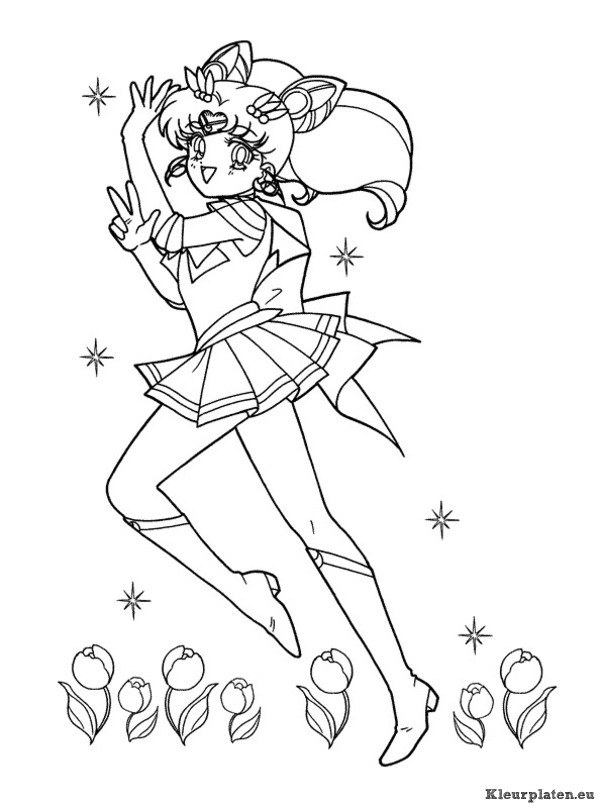 Sailor moon kleurplaat