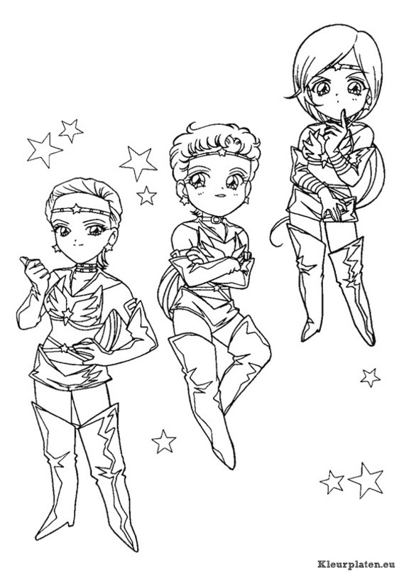 Sailor moon kleurplaten
