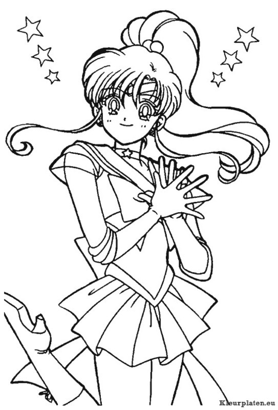 Sailor moon kleurplaat