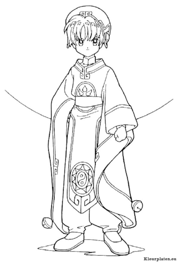 Sakura kleurplaten