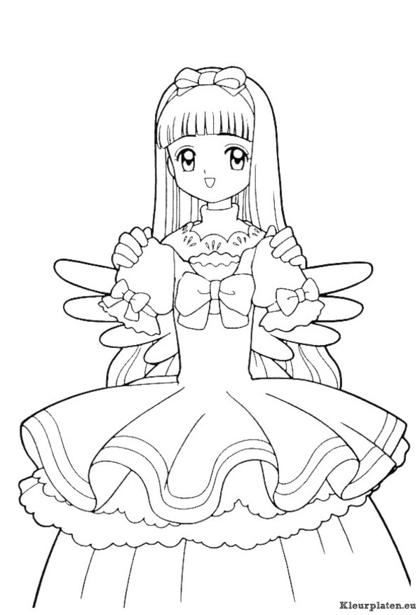 Sakura kleurplaten