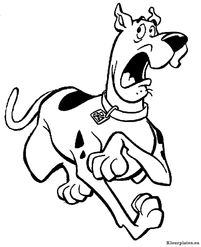 Scooby doo kleurplaten