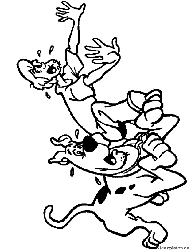Scooby doo kleurplaten