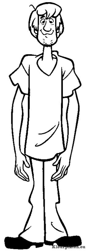Scooby doo kleurplaten