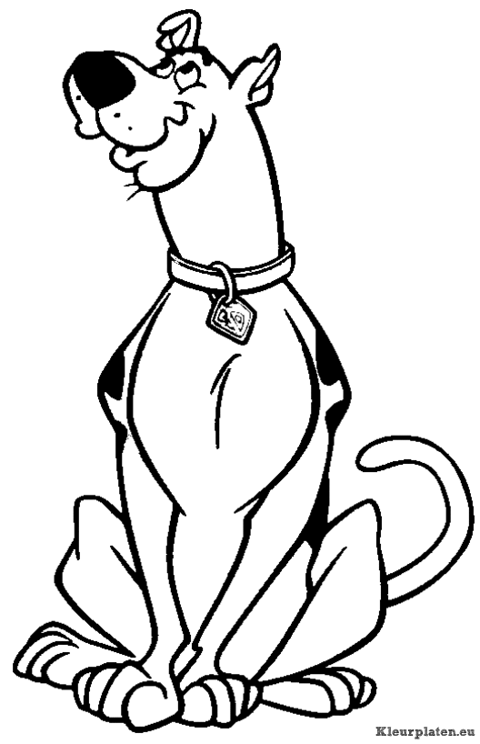 Scooby doo kleurplaten