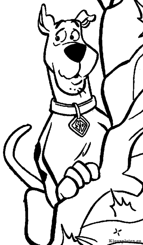Scooby doo kleurplaten