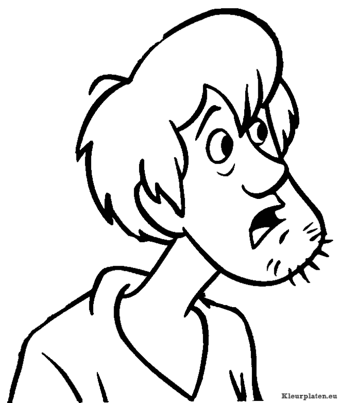 Scooby doo kleurplaten