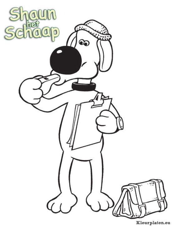 Shaun het schaap kleurplaten