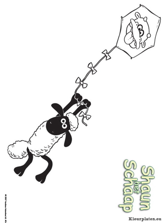Shaun het schaap kleurplaten