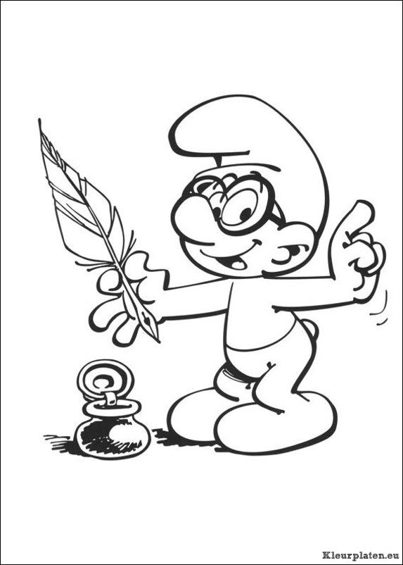 Smurfen kleurplaten