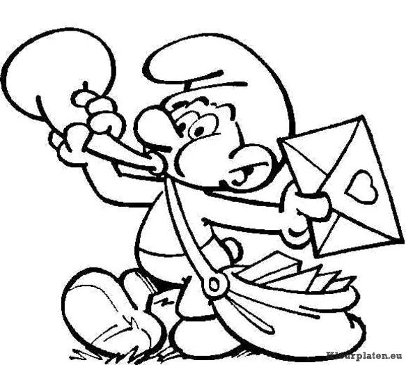 Smurfen kleurplaten