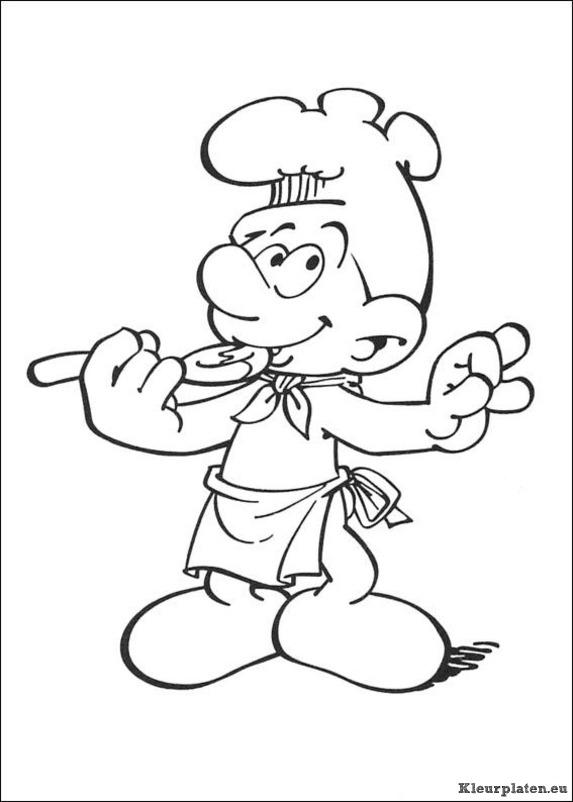Smurfen kleurplaten