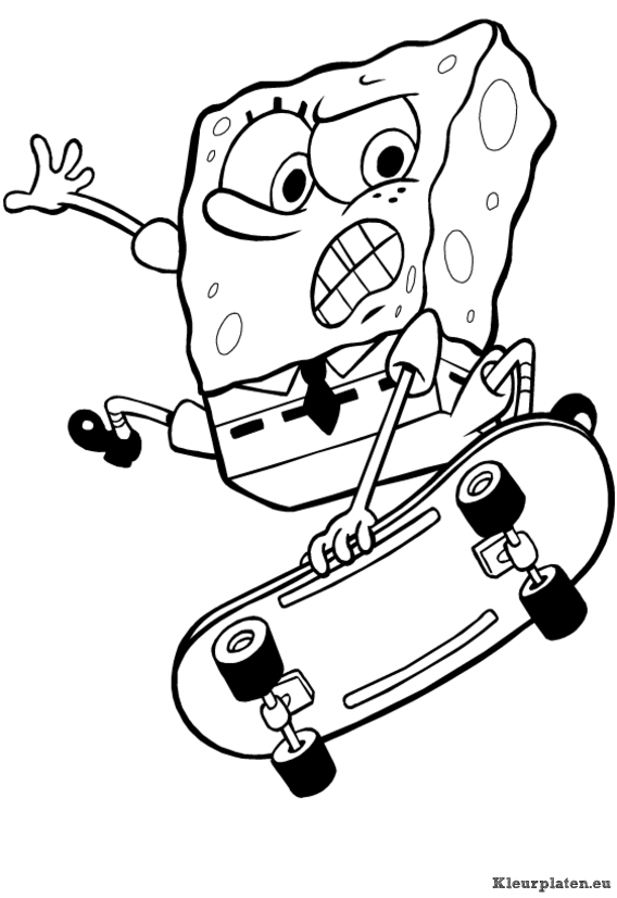 Spongebob kleurplaten