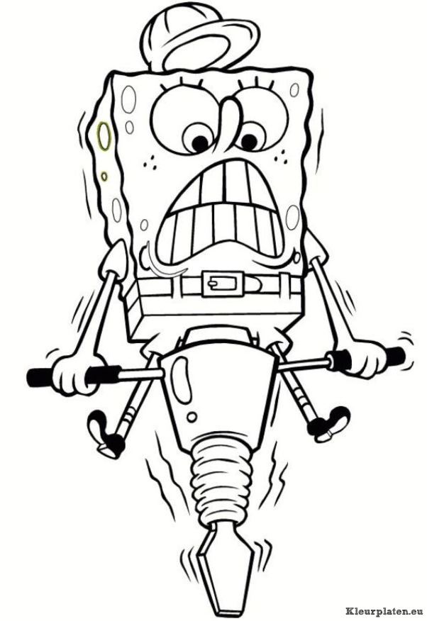 Spongebob kleurplaten
