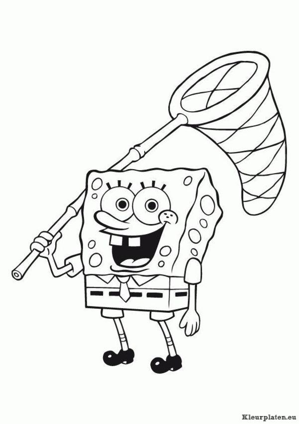 Spongebob kleurplaat